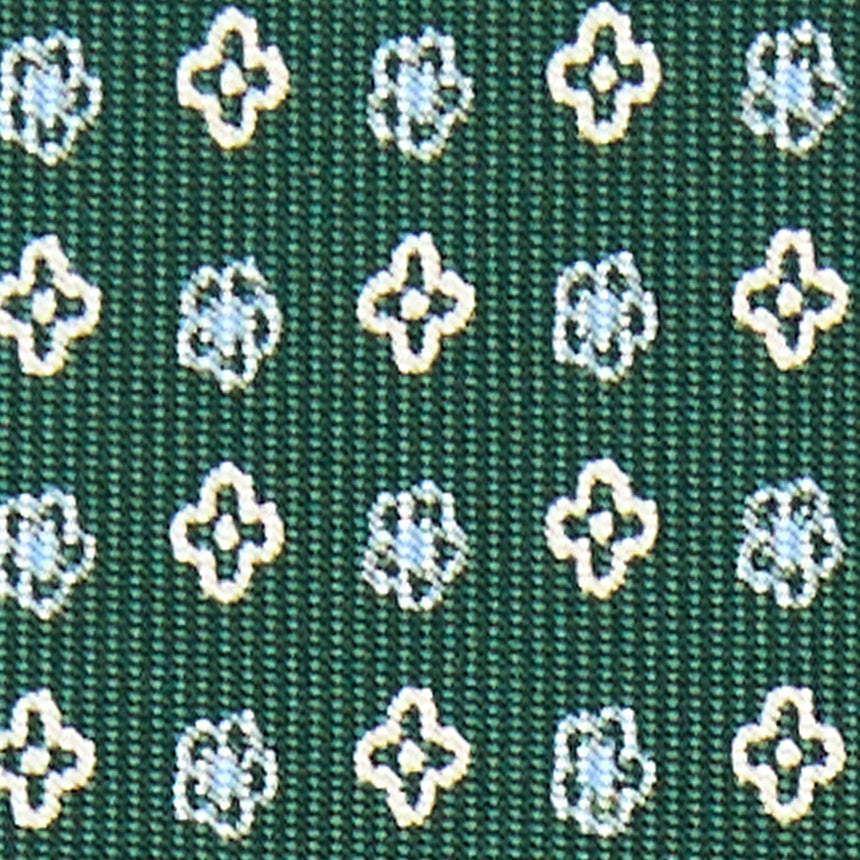 DARK GREEN 9 FOLD SARTORIAL SILK TIE