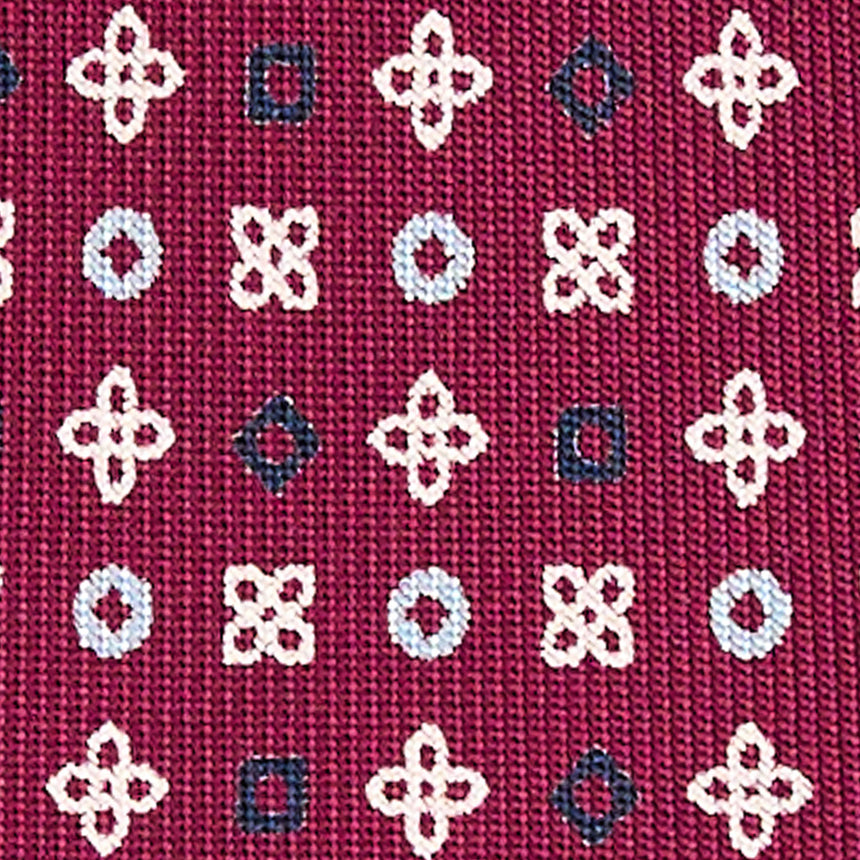 BURGUNDY 9 FOLD SARTORIAL SILK TIE