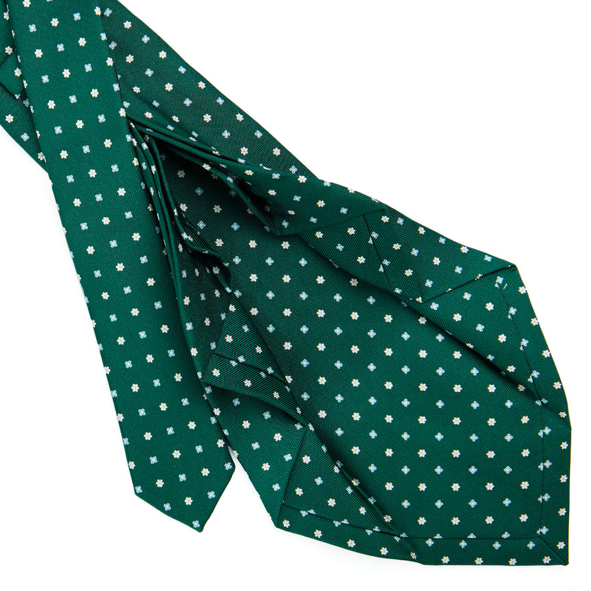 DARK GREEN 9 FOLD SARTORIAL SILK TIE