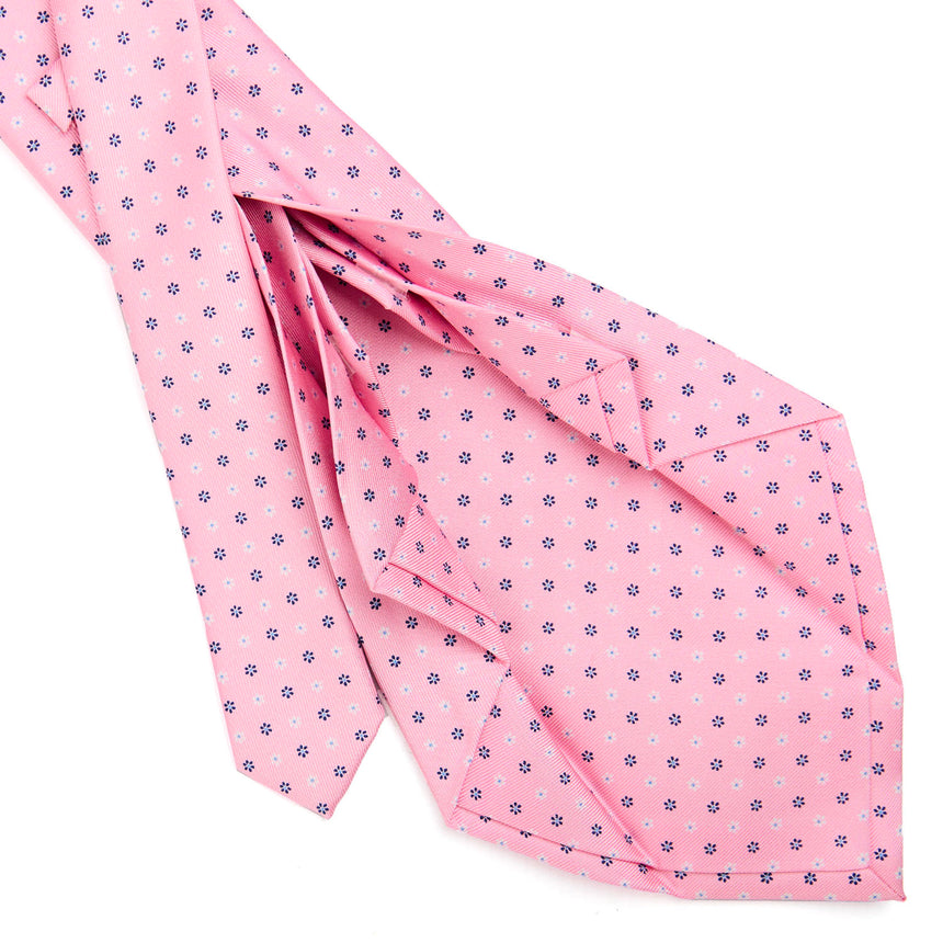 PINK 9 FOLD SARTORIAL SILK TIE