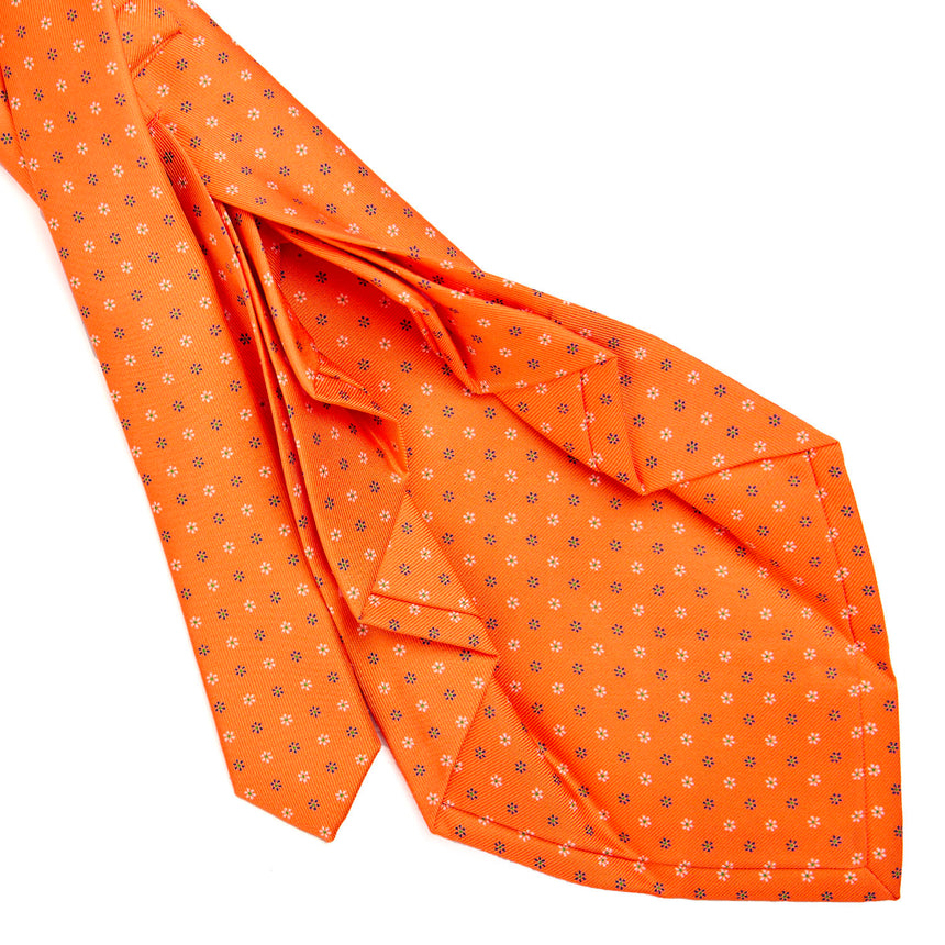 ORANGE 9 FOLD SARTORIAL SILK TIE