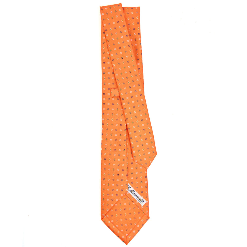 ORANGE 9 FOLD SARTORIAL SILK TIE