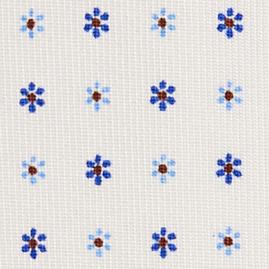 WHITE 9 FOLD SARTORIAL SILK TIE