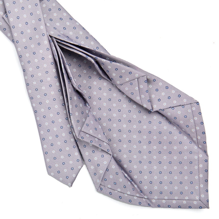 LIGHT GREY 9 FOLD SARTORIAL SILK TIE