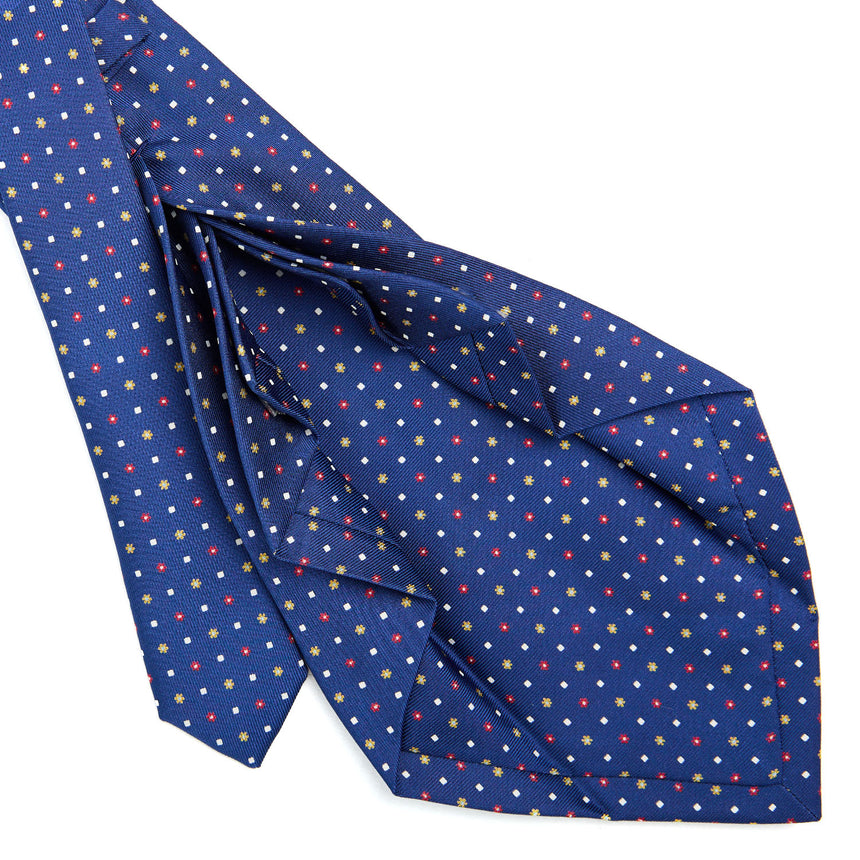 BLUE 9 FOLD SARTORIAL SILK TIE
