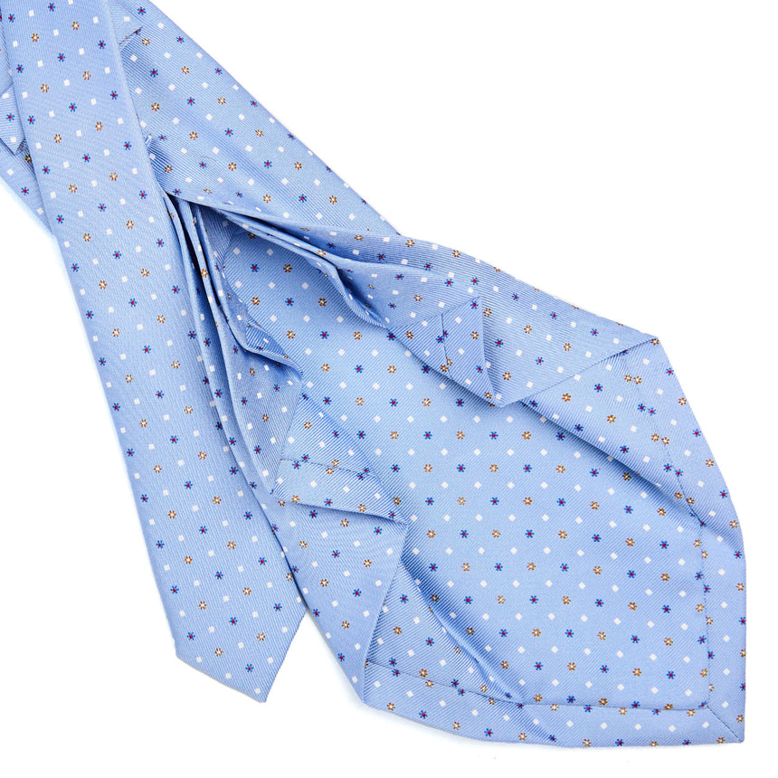 LIGHT BLUE 9 FOLD SARTORIAL SILK TIE