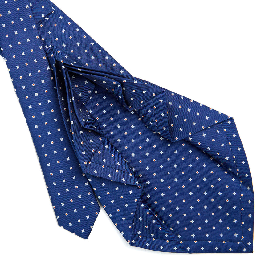 BLUE 9 FOLD SARTORIAL SILK TIE
