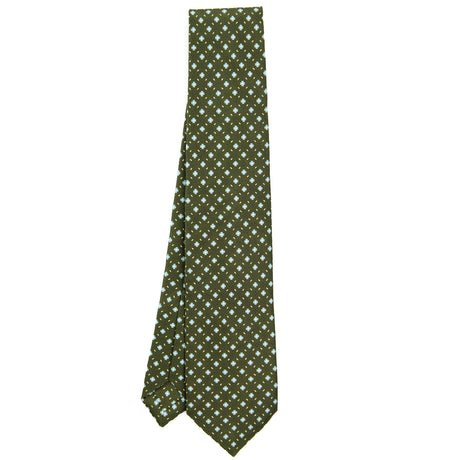 OLIVE GREEN 9 FOLD SARTORIAL SILK TIE