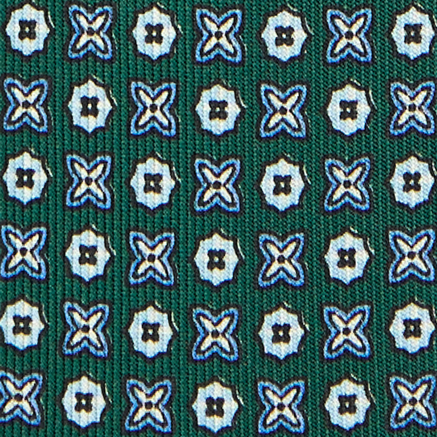 DARK GREEN 9 FOLD SARTORIAL SILK TIE