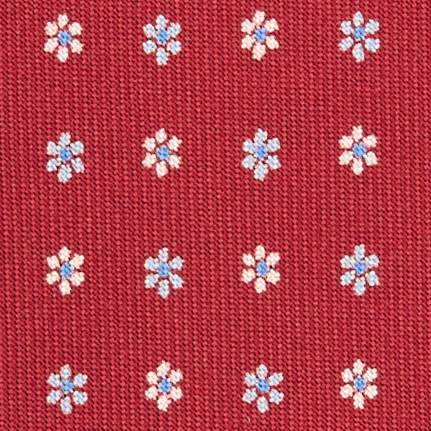 CRAVATTA SARTORIALE 9 PIEGHE IN SETA BORDEAUX