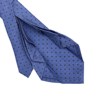powder_blue_9_fold_sartorial_silk_tie_small_flower_pattern_detail_of_the_back_pleats