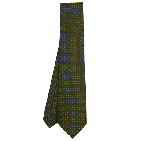 OLIVE GREEN 9 FOLD SARTORIAL SILK TIE