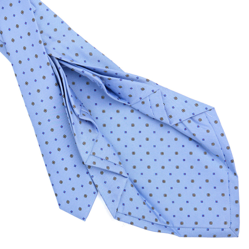 LIGHT BLUE 9 FOLD SARTORIAL SILK TIE