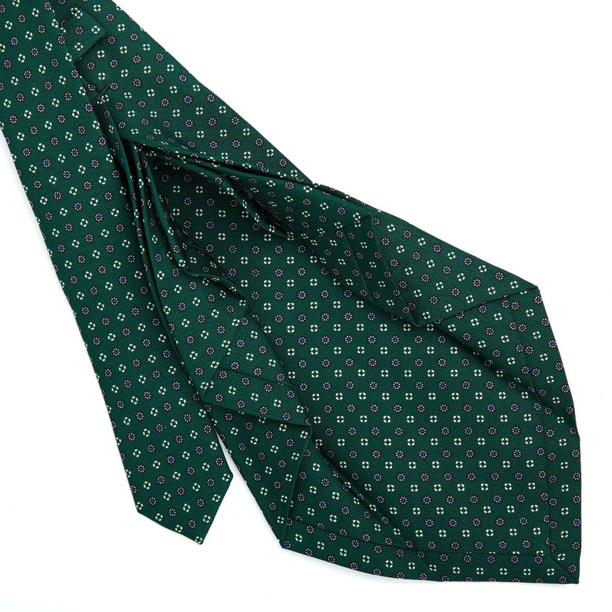 DARK GREEN 9 FOLD SARTORIAL SILK TIE