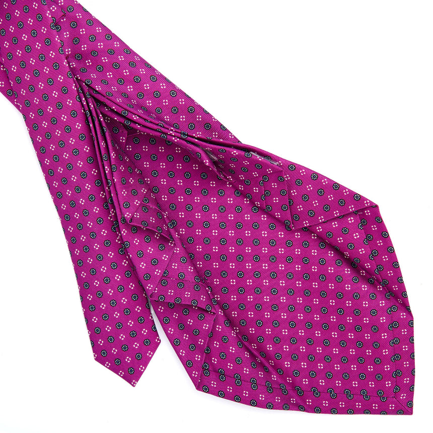 FUCHSIA 9 FOLD SARTORIAL SILK TIE