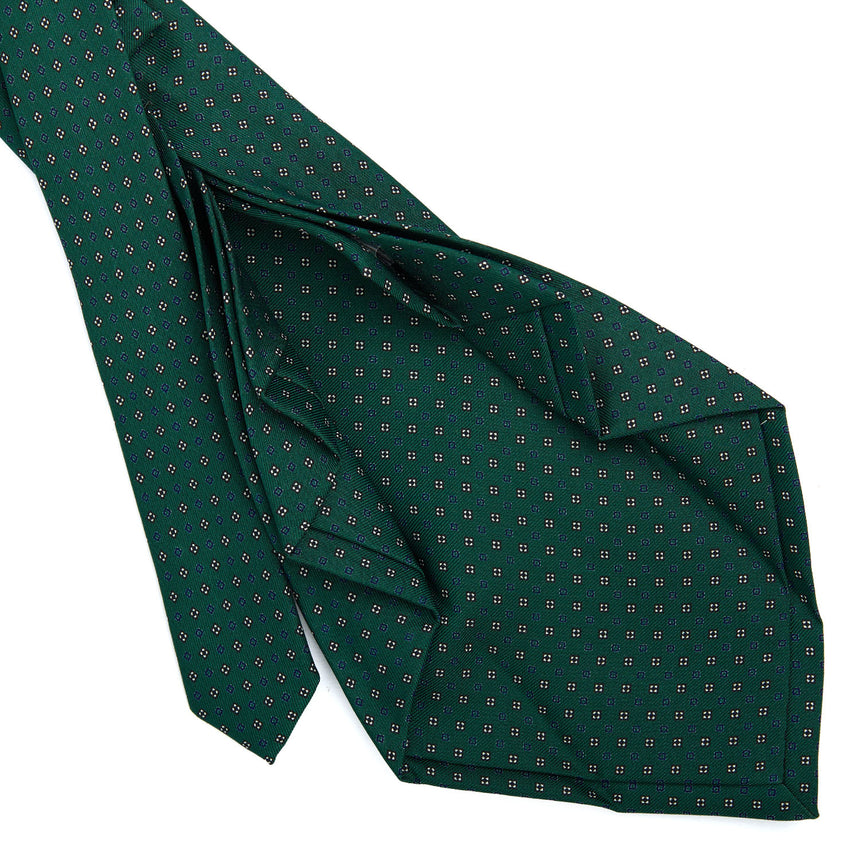 DARK GREEN 9 FOLD SARTORIAL SILK TIE