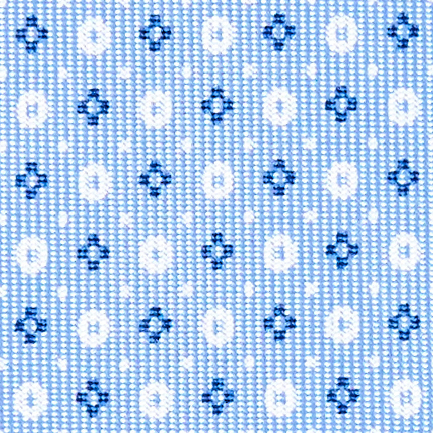 light_blue_9_fold_sartorial_silk_tie_small_flower_pattern_fabric_pattern_detail