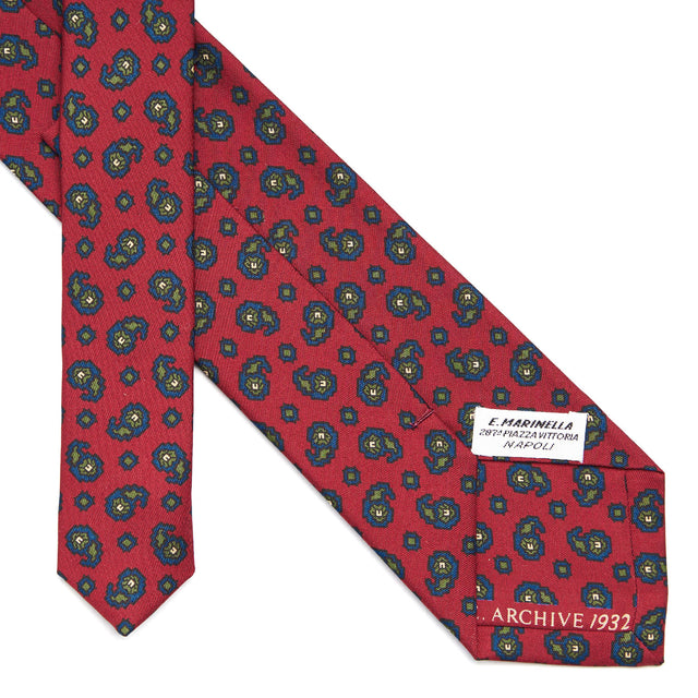 burgundy_silk_tie_archivio_collection_1932_02_back_detail_with_label_and_print_year