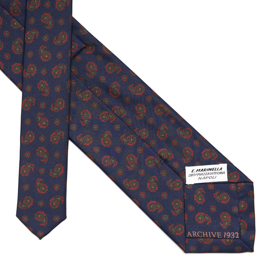 dark_blue_silk_tie_archivio_collection_1932_04_back_detail_with_label_and_print_year
