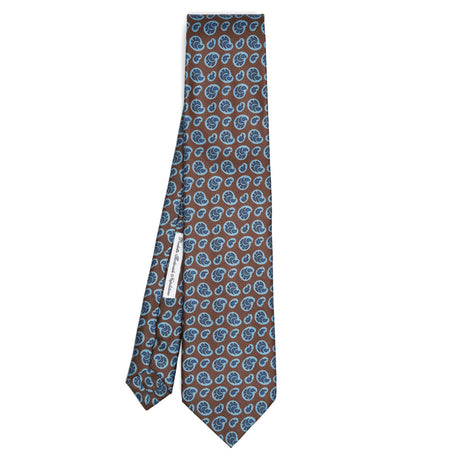 DARK BROWN SILK TIE