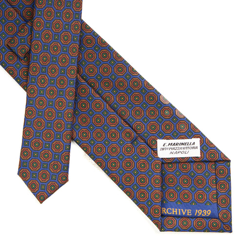 BLUETTE SARTORIAL PRINTED SILK TIE