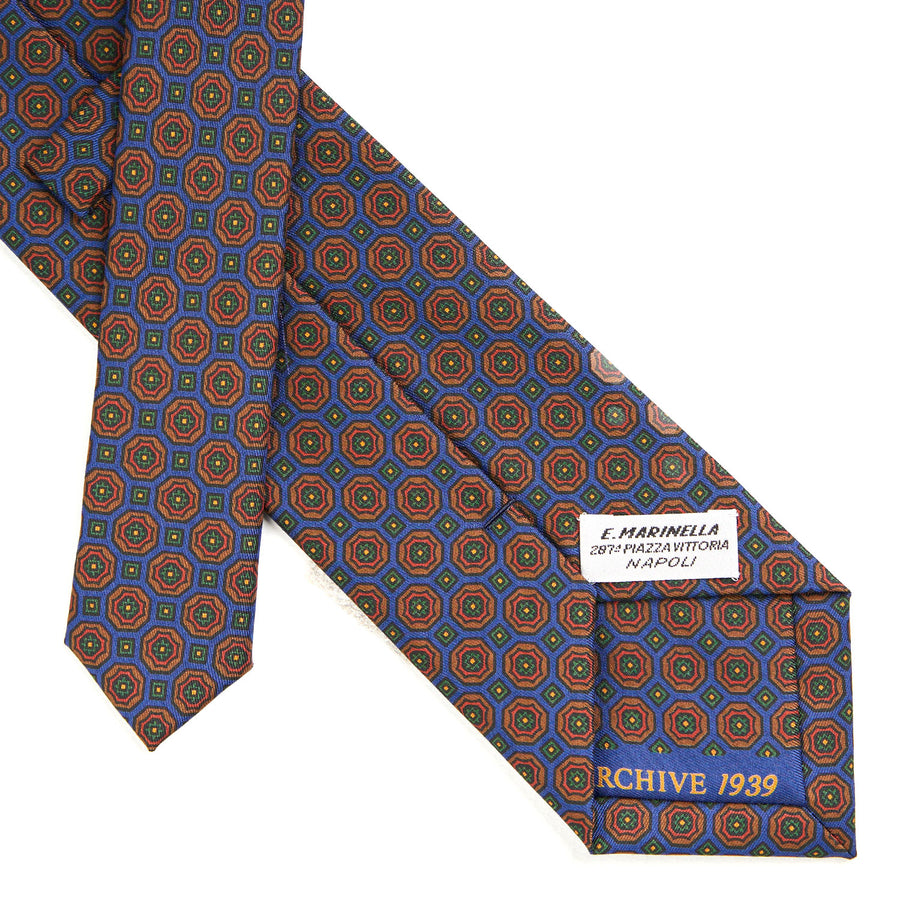 BLUETTE SARTORIAL PRINTED SILK TIE