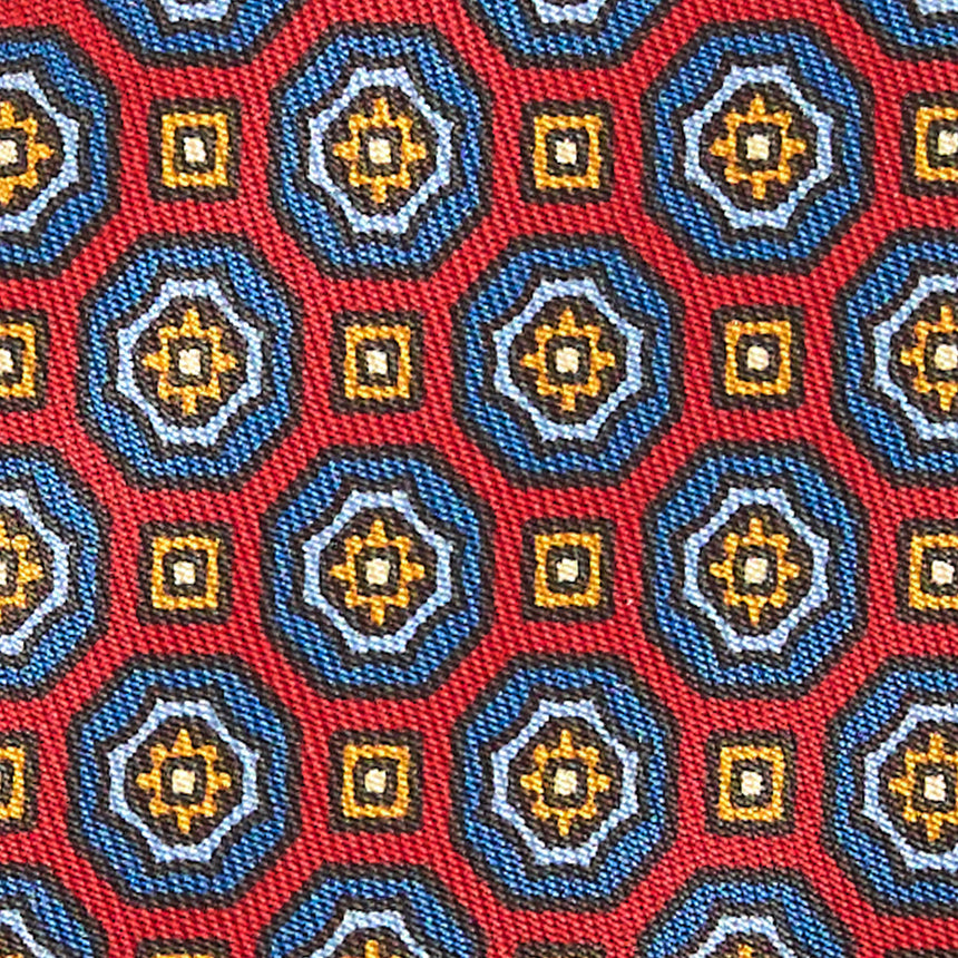 CRAVATTA IN SETA BORDEAUX
