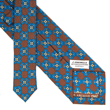 dark_brown_silk_tie_archive_collection_year_1940_back_detail_with_label_and_print_year