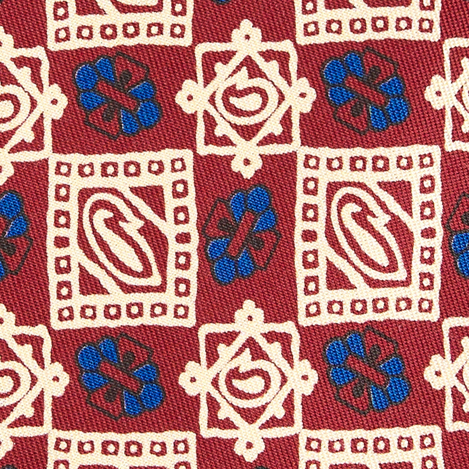 Bordeaux Silk Tie - Archivio Collection 1941-1-05 – E.Marinella
