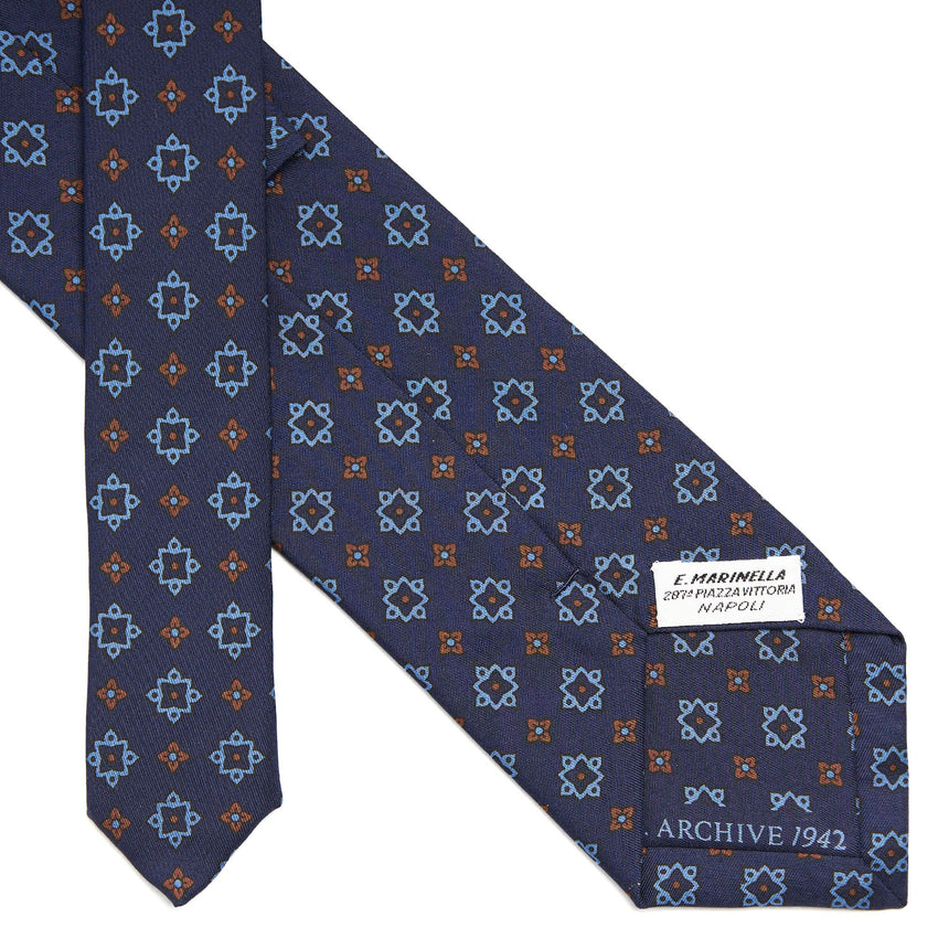 CRAVATTA IN SETA BLU SCURO