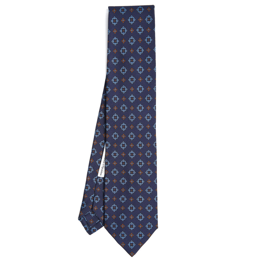 CRAVATTA IN SETA BLU SCURO