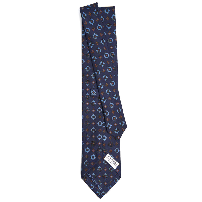 CRAVATTA IN SETA BLU SCURO