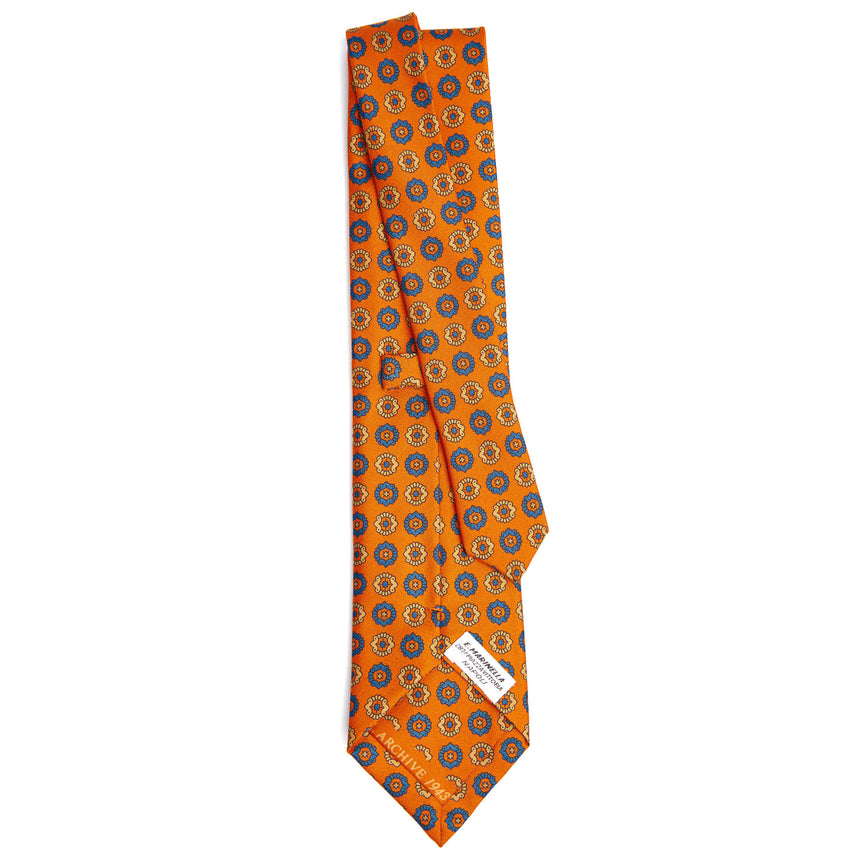 ORANGE SILK TIE