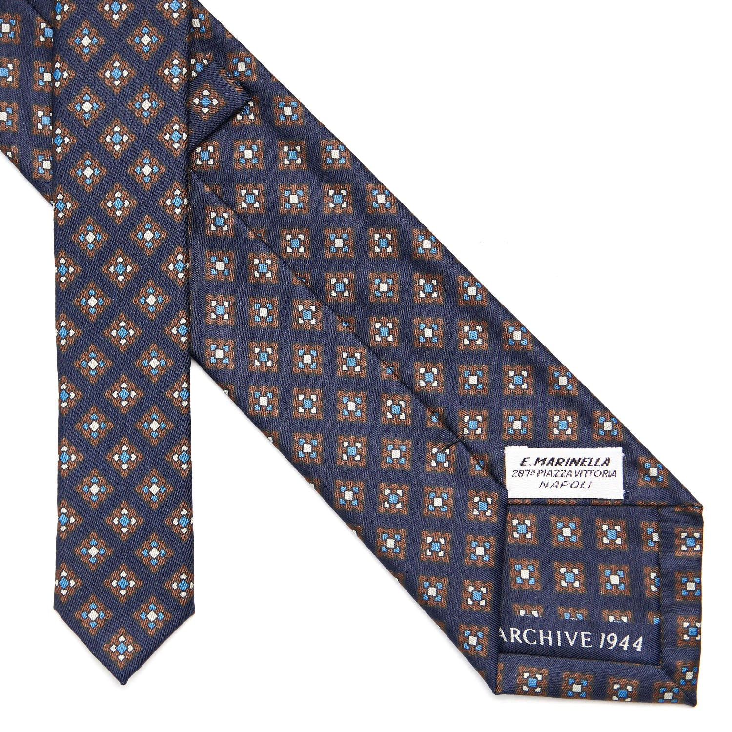 Dark Blue Silk Tie - Archivio Collection 1944-04 – E.Marinella