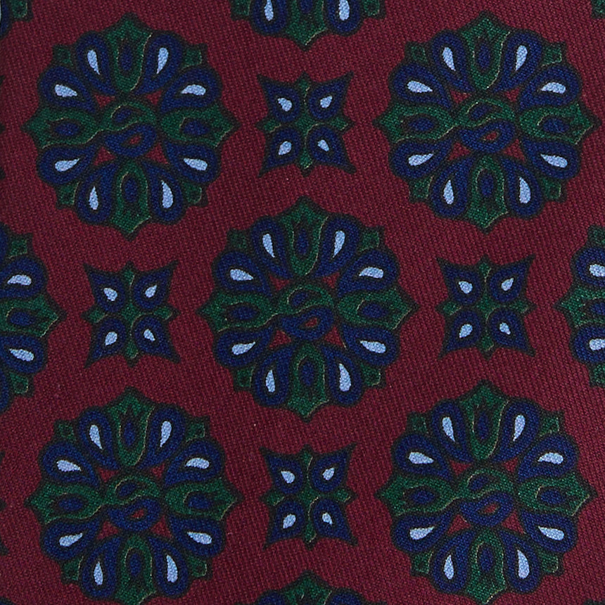 CRAVATTA IN SETA BORDEAUX