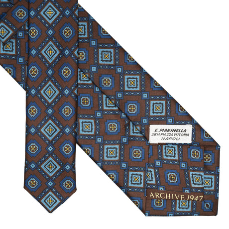 dark_brown_silk_tie_archivio_collection_1947_03_back_detail_with_label_and_print_year