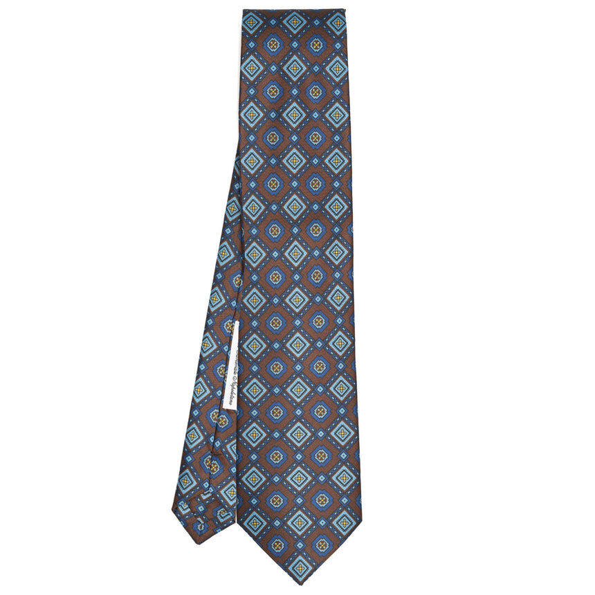 dark_brown_silk_tie_archivio_collection_1947_03_full_front_view