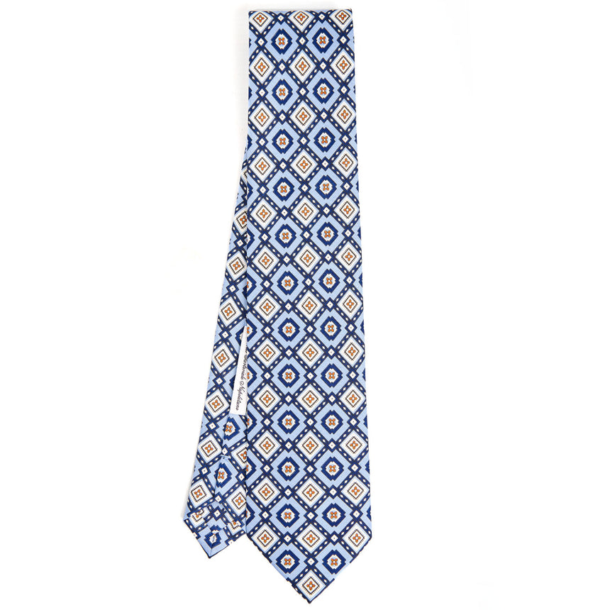 CRAVATTA IN SETA AZZURRO