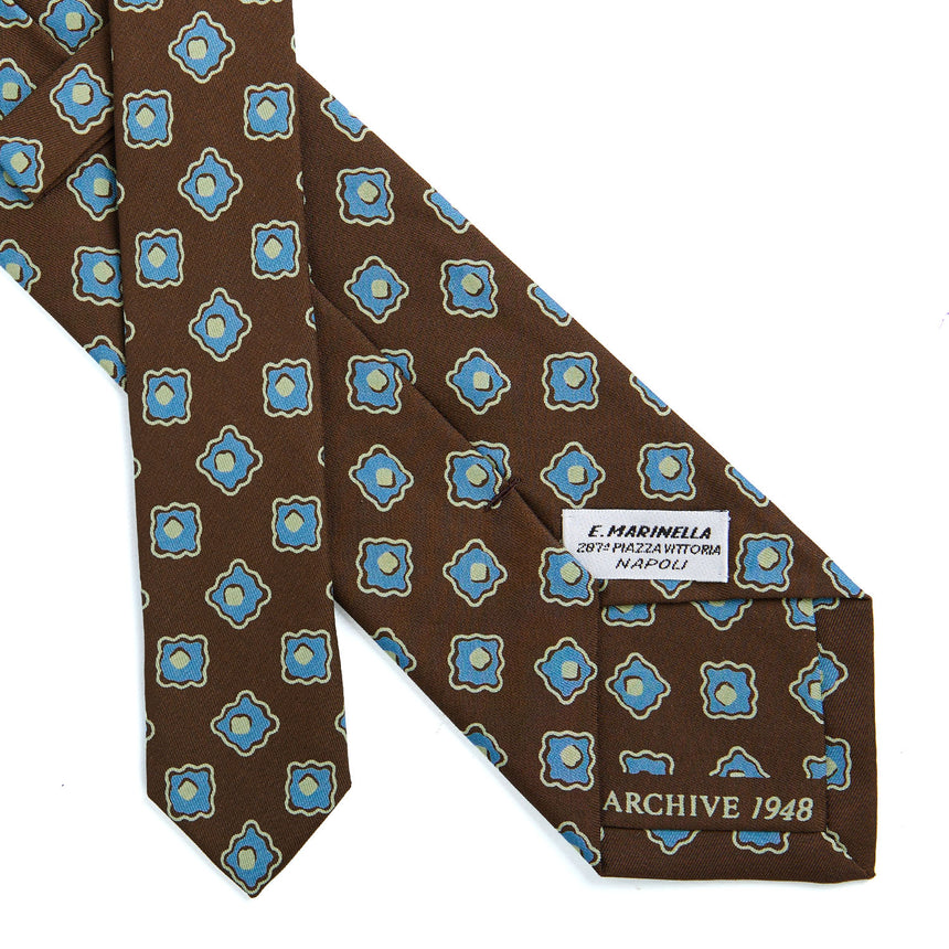 DARK BROWN SILK TIE