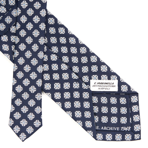 dark_blue_silk_tie_archivio_collection_year_1948_back_detail_with_label_and_print_year