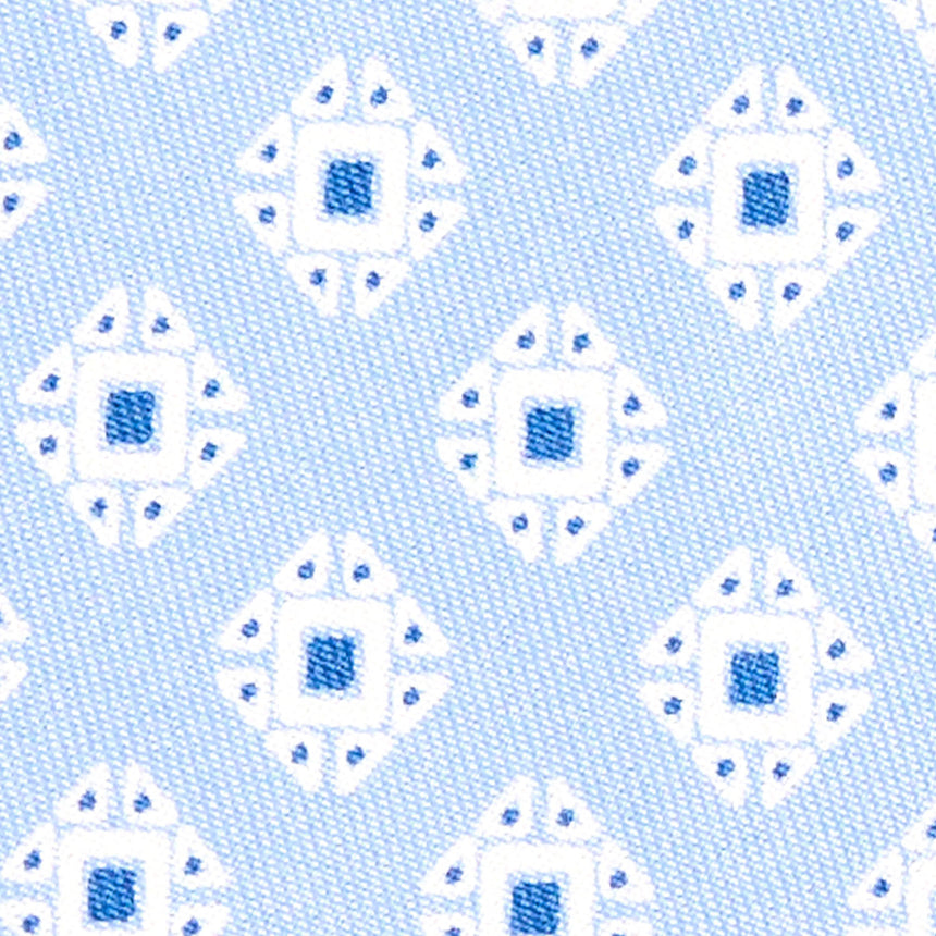 CRAVATTA IN SETA AZZURRA