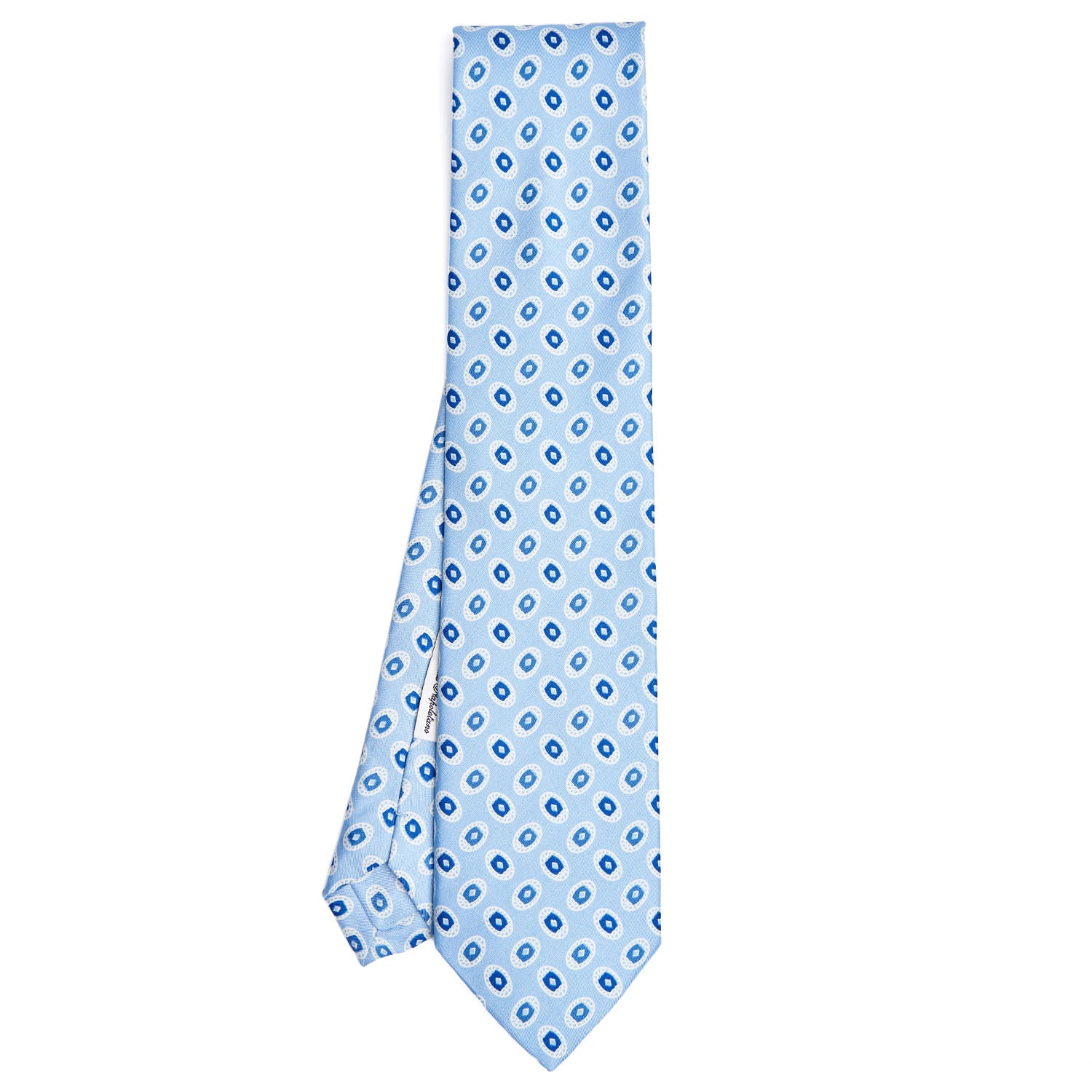 未使用、箱付き)E. Marinella 水色ドット柄ネクタイ Light Blue Silk Tie - Archivio Collection 1955-02 – E.Marinella