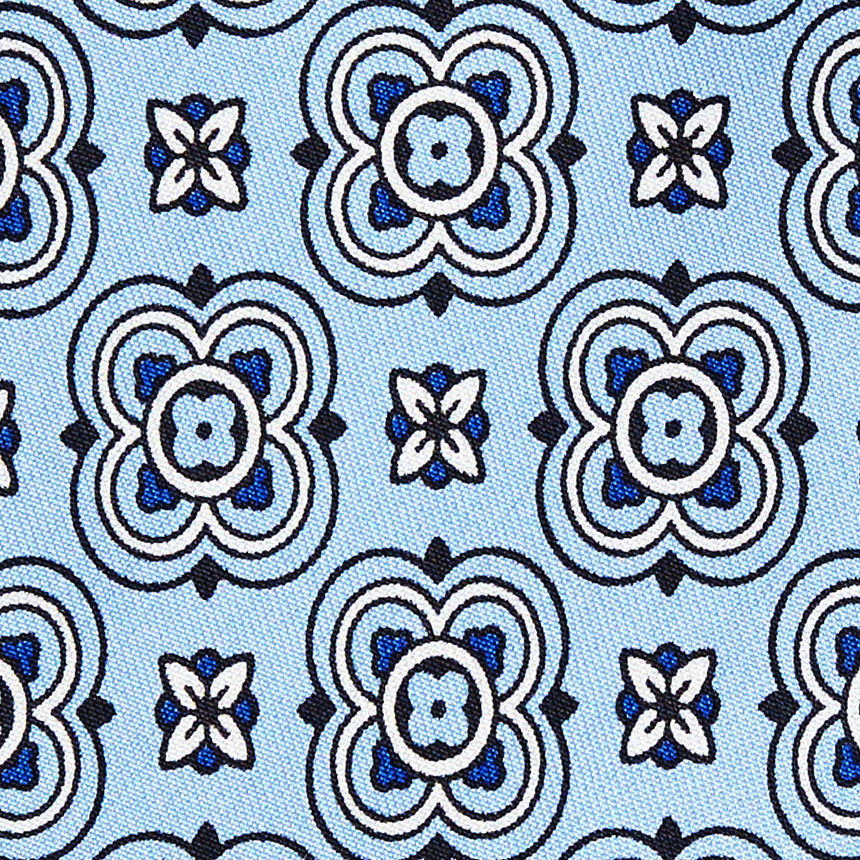CRAVATTA IN SETA AZZURRA