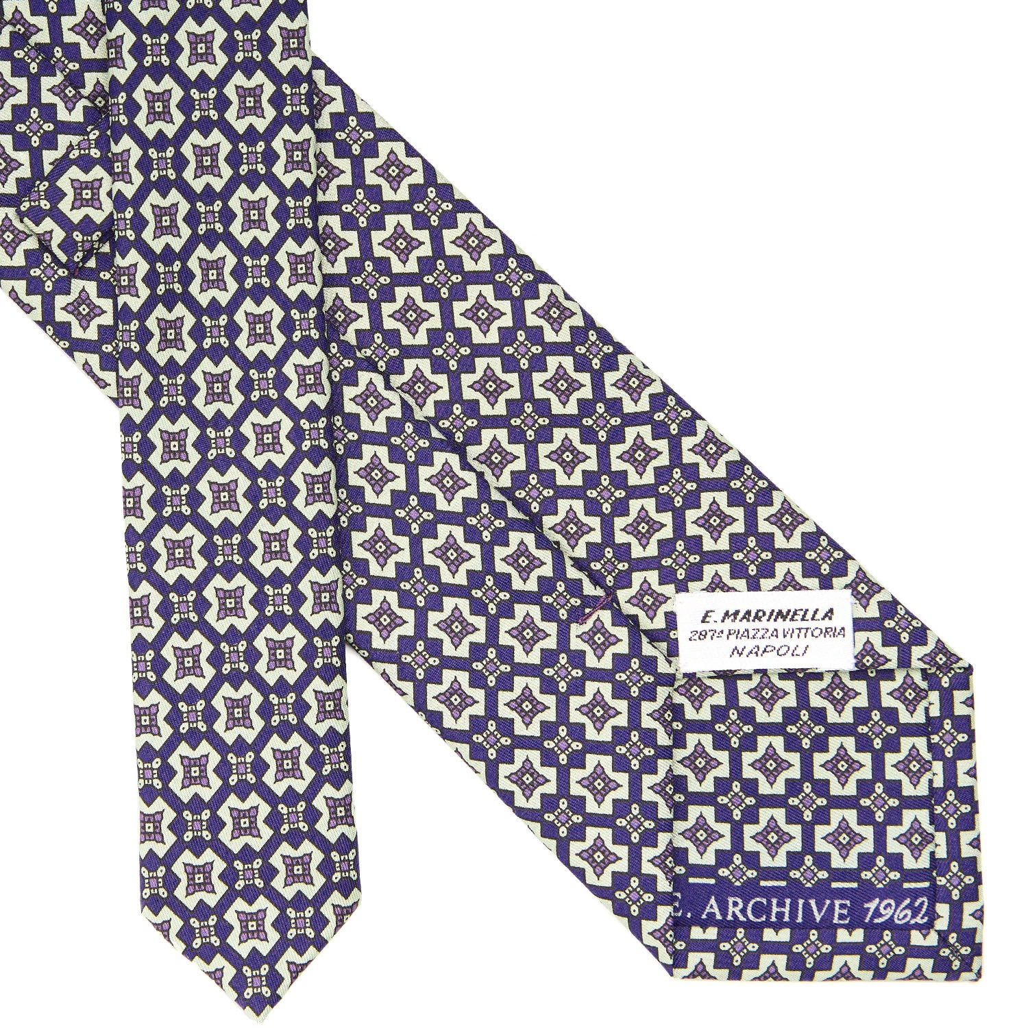Violet Silk Tie - Archivio Collection 1962-1-05 – E.Marinella