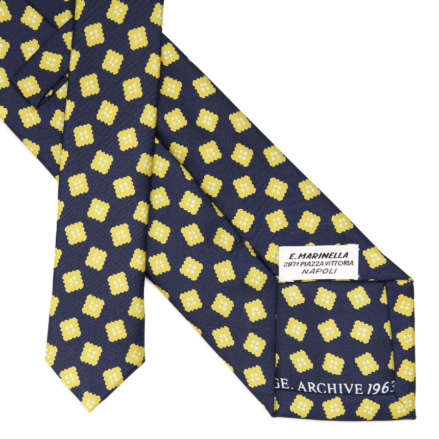 CRAVATTA IN SETA BLU SCURO