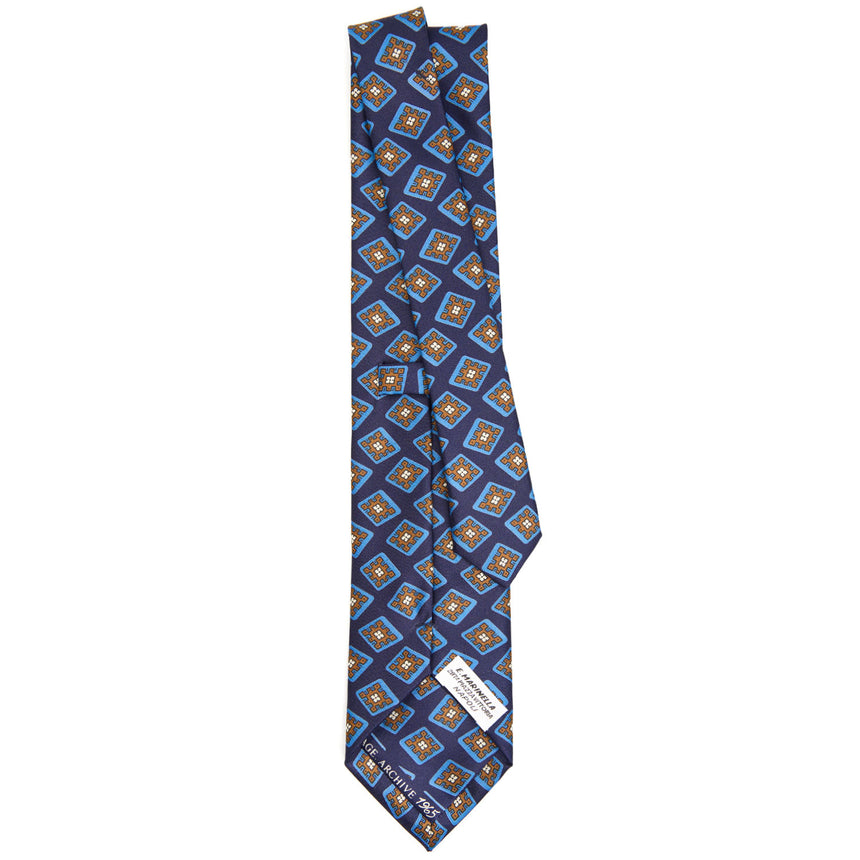 CRAVATTA IN SETA BLU SCURO