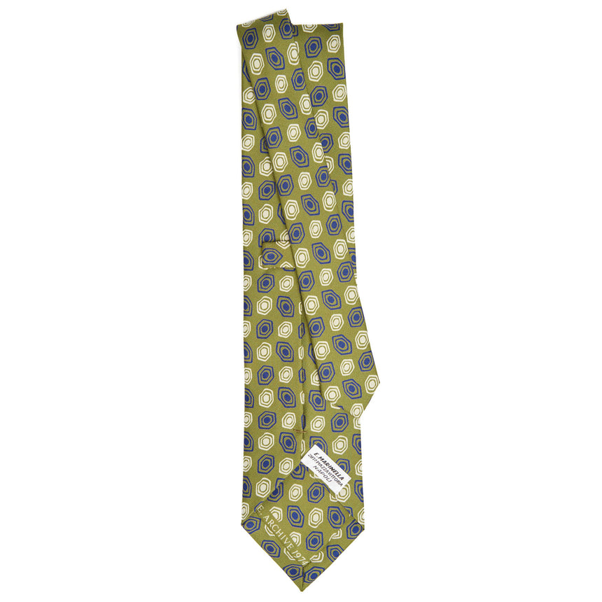 OLIVE GREEN SILK TIE