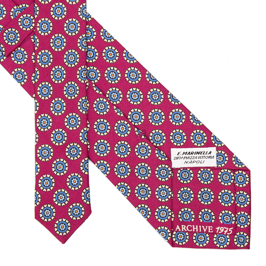 CRAVATTA IN SETA FUCSIA