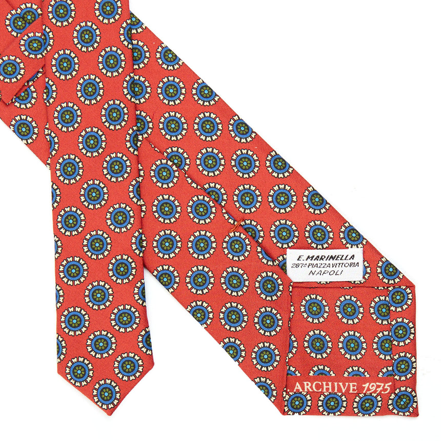 CRAVATTA IN SETA ARANCIONE