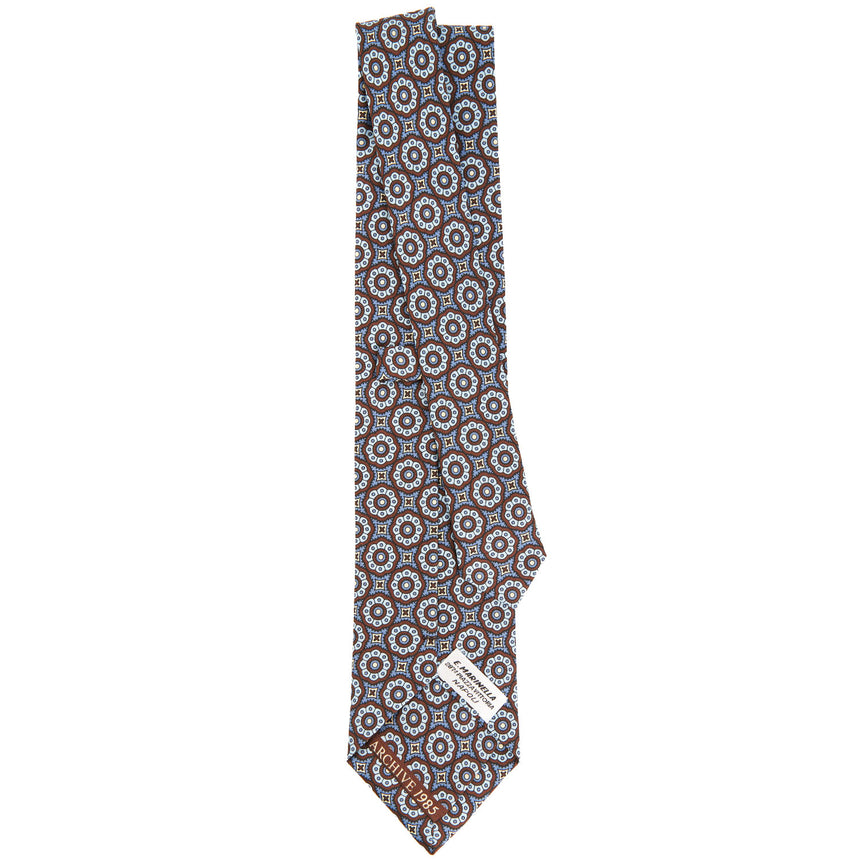 DARK BROWN SILK TIE